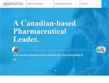 Tablet Screenshot of medexus.ca